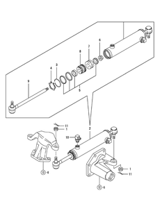 Pst Cylinder Diagram and Parts List for SX3100 54ALB4S727-54ALB4SW727-54ALB4SX727-54ALB4SY727-54ALB4SZ727-54AMB4S727-54AMB4SW727-54AMB4SX727-54AMB4SY727-54AMB4SZ727 Cub Cadet Lawn Tractor